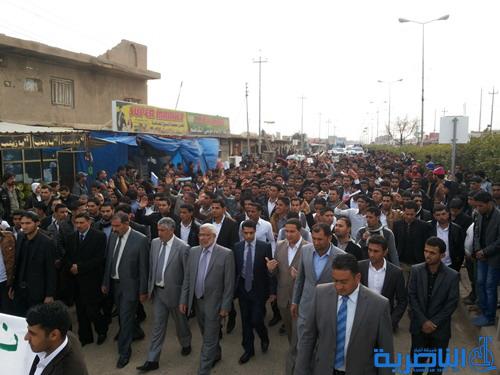 أهالي الرفاعي يتظاهرون دعما للقوات الأمنية في حربها ضد الإرهاب – تقرير مصور -