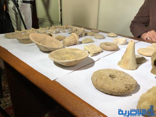 شرطة ذي قار تضبط 69 قطعة اثارية معدة للتهريب - تقرير مصور - 