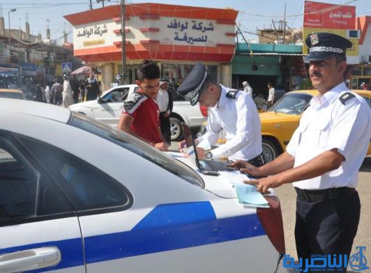 سائق مركبة مخالف يلوذ بالفرار بعد دهس رجل مرور في الناصرية