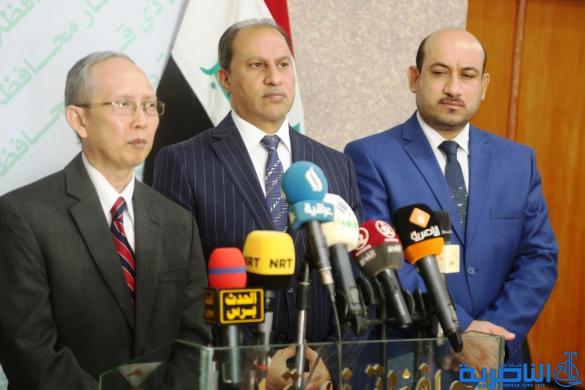 الناصري يستقبل السفير الاندونيسي ، والاخير يؤكد سعي شركات بلاده للمساهمة في تطوير البنى التحتية والتعاون في مجالات الطاقة والسياحة