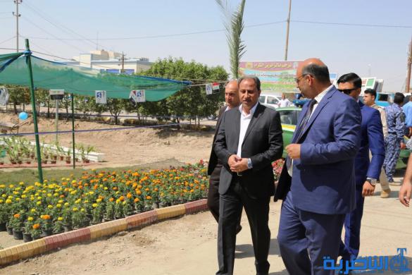 الناصري يفتتح معرض الزهور الثاني لبلديات ذي قار ، ويؤكد غرس 700 الف شتلة ضمن مشروع المليون شتله - تقرير مصور -