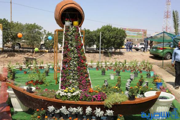 الناصري يفتتح معرض الزهور الثاني لبلديات ذي قار ، ويؤكد غرس 700 الف شتلة ضمن مشروع المليون شتله - تقرير مصور -