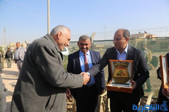 محافظ ذي قار يفتتح محطة تحويل مياه المجاري الى المصب العام لتقليل تلوث نهر الفرات