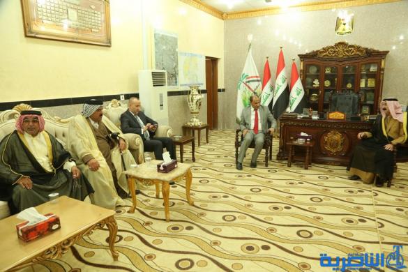 بالصور:محافظ ذي قار يستقبل المهنئين بمناسبة عيد الاضحى المبارك