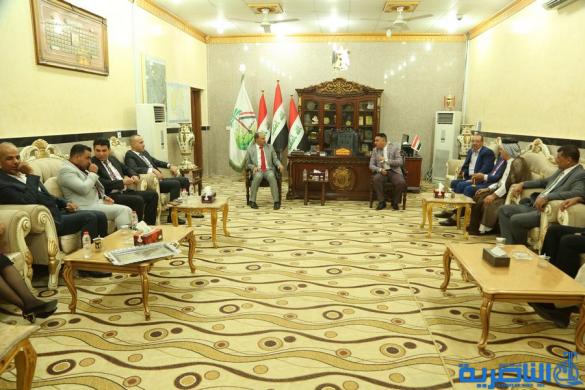 بالصور:محافظ ذي قار يستقبل المهنئين بمناسبة عيد الاضحى المبارك