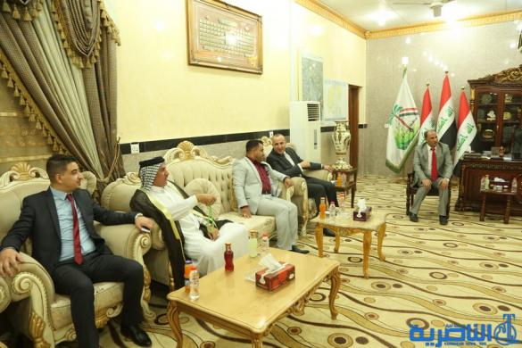 بالصور:محافظ ذي قار يستقبل المهنئين بمناسبة عيد الاضحى المبارك