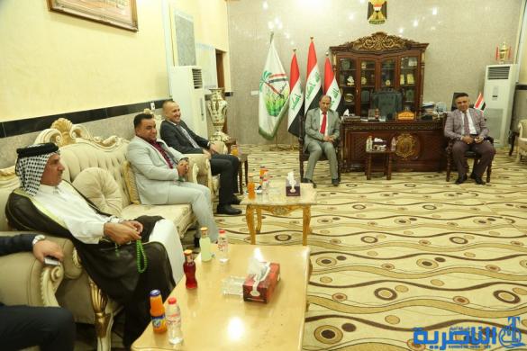 بالصور:محافظ ذي قار يستقبل المهنئين بمناسبة عيد الاضحى المبارك