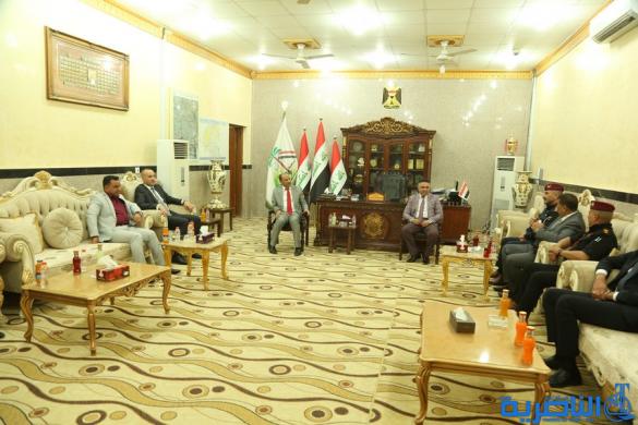 بالصور:محافظ ذي قار يستقبل المهنئين بمناسبة عيد الاضحى المبارك