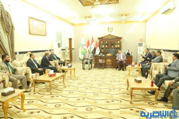 بالصور:محافظ ذي قار يستقبل المهنئين بمناسبة عيد الاضحى المبارك