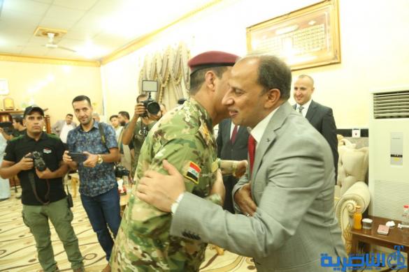 بالصور:محافظ ذي قار يستقبل المهنئين بمناسبة عيد الاضحى المبارك