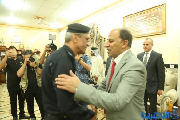 بالصور:محافظ ذي قار يستقبل المهنئين بمناسبة عيد الاضحى المبارك