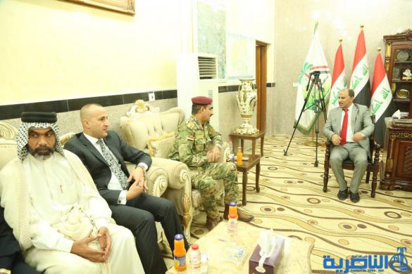 بالصور:محافظ ذي قار يستقبل المهنئين بمناسبة عيد الاضحى المبارك