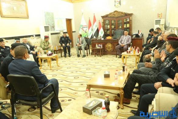 بالصور:محافظ ذي قار يستقبل المهنئين بمناسبة عيد الاضحى المبارك