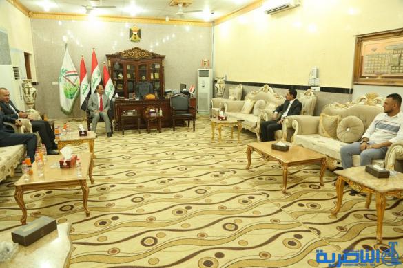 بالصور:محافظ ذي قار يستقبل المهنئين بمناسبة عيد الاضحى المبارك