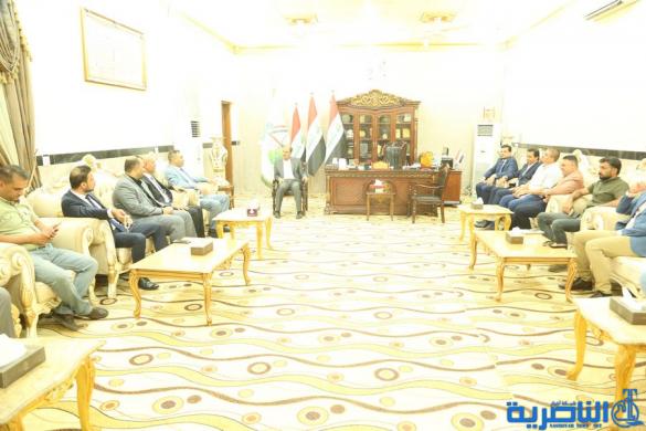 محافظ ذي قار يبحث مع وفد نيابي من &quot;سائرون&quot; الملف الخدمي في المحافظة