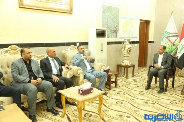 محافظ ذي قار يبحث مع وفد نيابي من &quot;سائرون&quot; الملف الخدمي في المحافظة