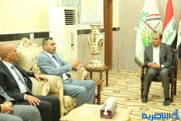 محافظ ذي قار يبحث مع وفد نيابي من &quot;سائرون&quot; الملف الخدمي في المحافظة