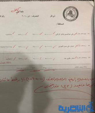 عمل ذي قار تطلق وجبة جديدة من صكوك المقترضين -قائمة بالاسماء-