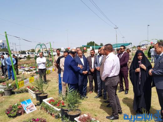 الناصري يفتتح معرض الزهور الخامس لبلديات ذي قار 