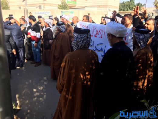  العشرات من اهالي حي سومر يتظاهرون في الناصرية للمطالبة بتوفير الخدمات - تقرير مصور -