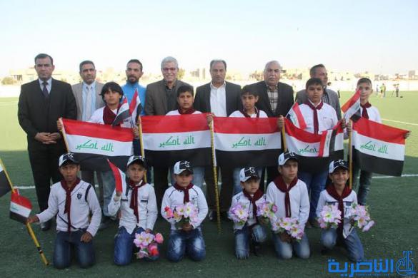 بالصور : مباراة بكرة القدم بين رواد ذي قار ورواد المنتخب الوطني