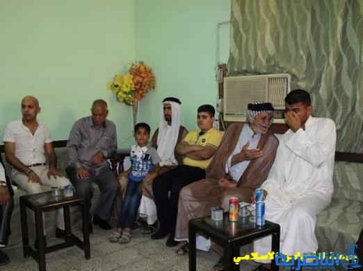 بالصور:اية الله الشيخ الناصري يستقبل المهنئين بمناسبة عيد الفطر المبارك