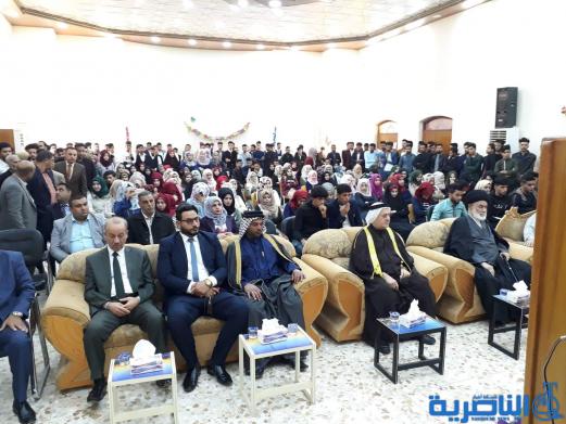 بالصور: كليتا الاثار والتربية في سوق الشيوخ تحتفيان بالمولد النبوي الشريف