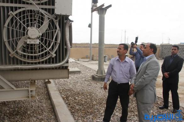 محافظ ذي قار يفتتح محولة قدرة بسعة (63 Mv A ) في محطة شمالي الناصرية