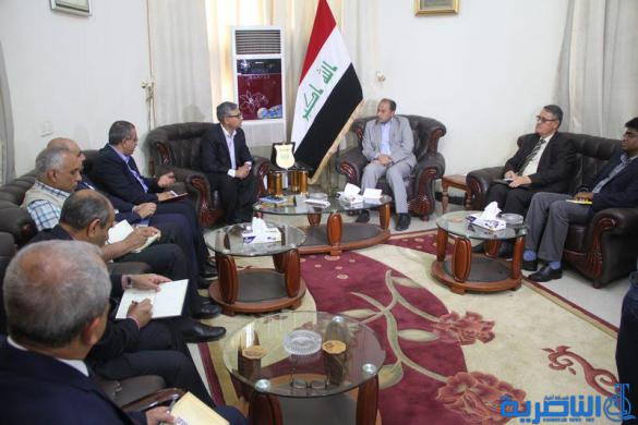  محافظ ذي قار يستقبل وفد من منظمة اليونسيف ، ويؤكد على اهمية توظيف خبراتها لخدمة المحافظة‎