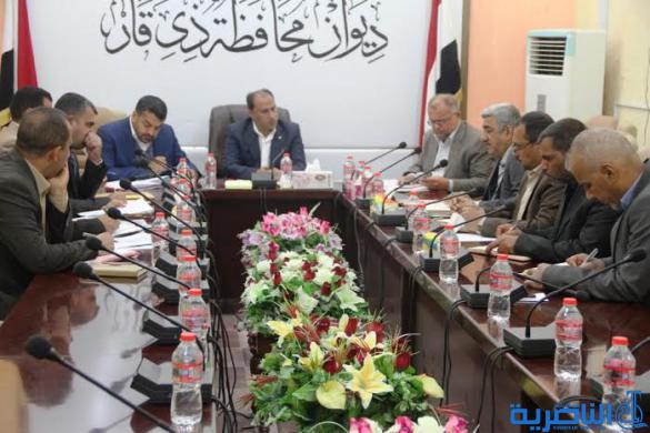 محافظ ذي قار يتراس اجتماع غرفة عمليات الطاقة ويؤكد متابعة اجراء ات تنصيب محطتين متنقلتين في شمال الناصرية