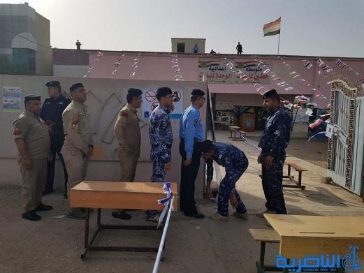 بالصور:انطلاق عملية التصويت الخاص في مدينة الناصرية