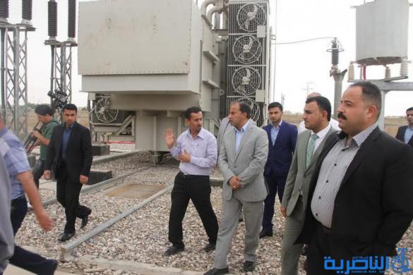 محافظ ذي قار يفتتح محولة قدرة بسعة (63 Mv A ) في محطة شمالي الناصرية