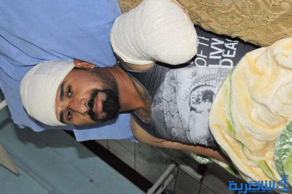  ذهب متطوعا لعلاج جرحى الحشد ، فبترت ذراعه في معارك جبال مكحول
