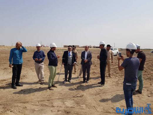 محافظ ذي قار يشرف على اعمال  المشروع الاستراتيجي لخط الضغط العالي لشمال الناصرية وبكلفه اكثر من٦ مليار