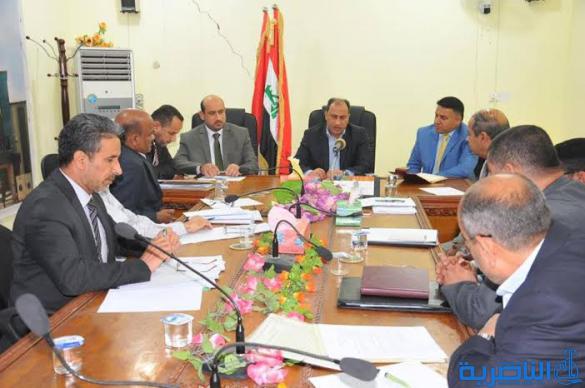 محافظ ذي قار يتراس اجتماع غرفة عمليات المشاريع بحضور نواب المحافظ والمعاونين الجدد