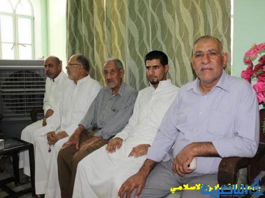 بالصور:اية الله الشيخ الناصري يستقبل المهنئين بمناسبة عيد الفطر المبارك
