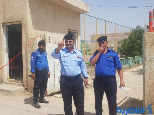 بالصور:القوات الامنية في قضاء الرفاعي تدلي باصواتها 