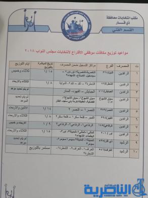انتخابات ذي قار : غدا توزيع المستحقات المالية لموظفي الاقتراع  