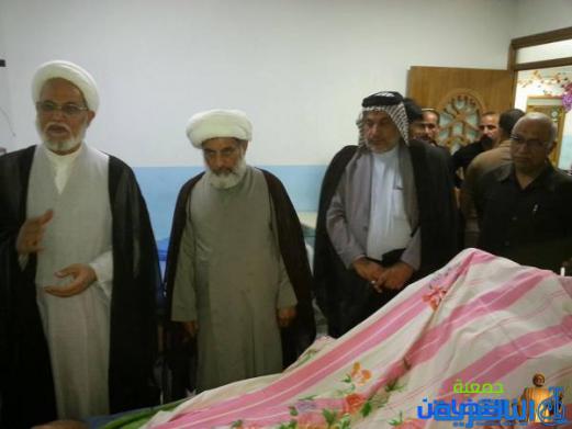 زيارة جرحى الحشد الشعبي في مستشفى الحسين (ع) التعليمي