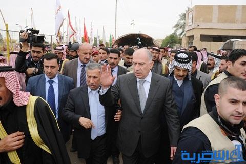 رئيس البرلمان العراقي يزور ناحية الفجر لحضور عزاء الشيخ جمال الفارس