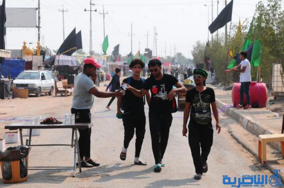 بالصور: وصول طلائع زوار محافظات الجنوبية وزائرين الاجانب الى محافظة ذي قار