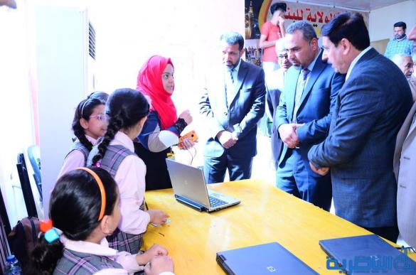 تربية ذي قار تقيم معرض التقنيات الالكترونية بمشاركة 71 مدرسة - تقرير مصور - 