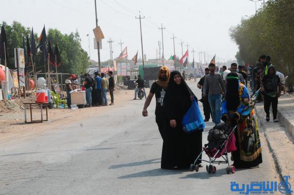 بالصور: وصول طلائع زوار محافظات الجنوبية وزائرين الاجانب الى محافظة ذي قار