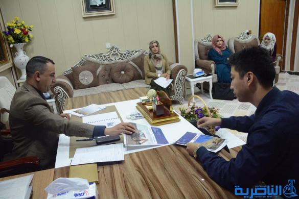 ماء ذي قار تبحث امكانية شراء معدات حديثة من شركة صينية 