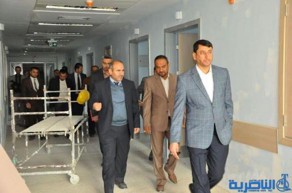  رئيس مجلس ذي قار : الأزمة المالية تؤخر افتتاح مستشفى الناصرية الجديد بعد انجاز 92% منه