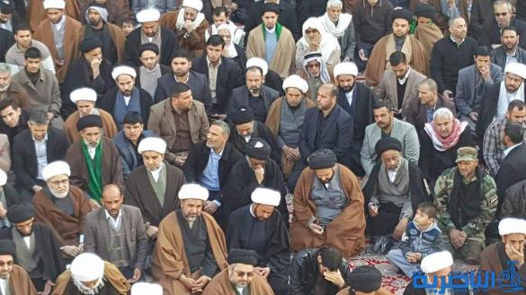 بالصور:تشييع مهيب لثلة طاهرة من طلبة الحوزة العلمية في النجف الاشرف الذين بلغوا الفتح فنالوا شرف الشهادة في قاطع تحرير الموصل