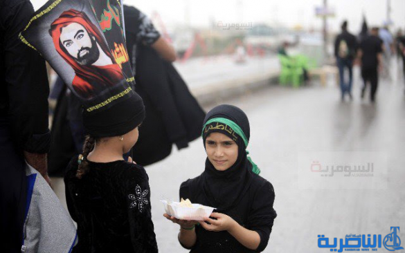 بالصور.. مواكب تدخل بـ&quot;منافسة محمومة&quot; لتقديم أشهى المأكولات لزائري الاربعينية