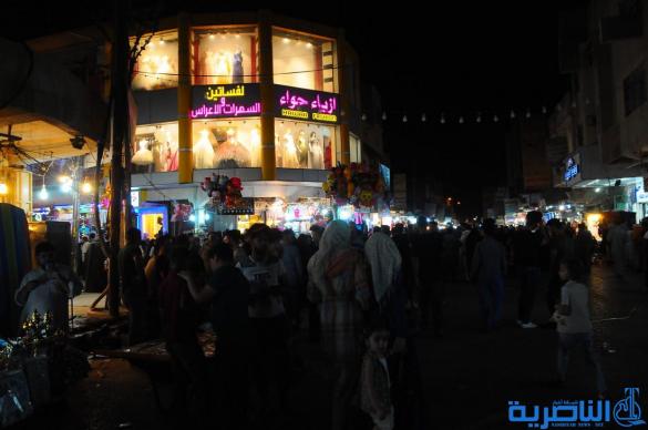 بالصور : اسواق الناصرية لا تنام استعدادا لعيد الفطر المبارك 