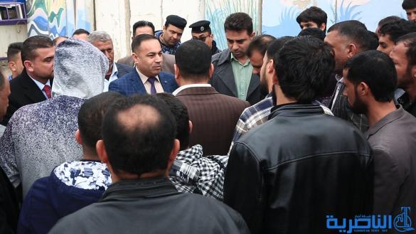 العشرات من سكنة ناحية اور يتظارهون في الناصرية للمطالبة بتحسين الخدمات - تقرير مصور -