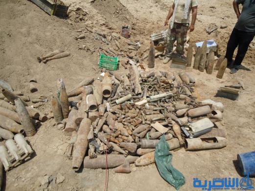 العثور على مقذوفات حربية في موقع سابق لحزب البعث المباد في الناصرية
